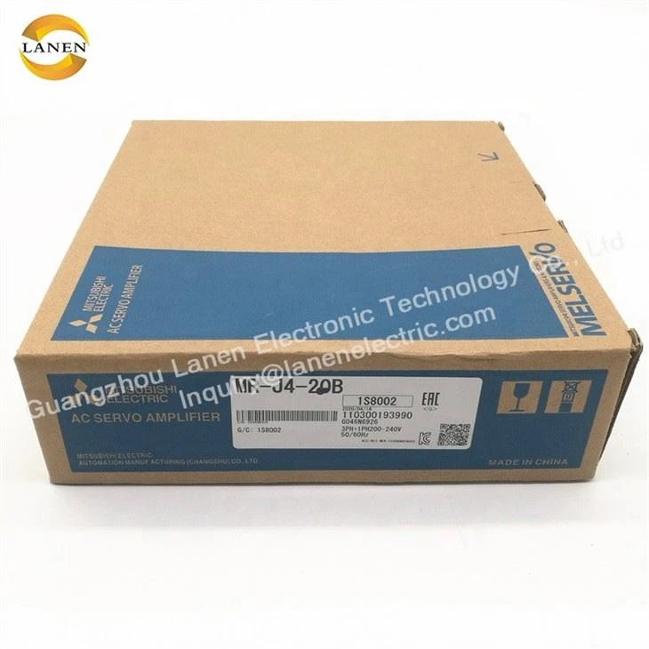 Mitsubishi Digital Servo Drive MR-J4-20TM-PNT-versterker voor nominaal motorvermogen 200W Nieuw in doos