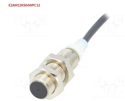 OMRON E2A-M12KS04-WP-C1 2M UIT: NPN / NEE; 0 ÷4 mm; 12 ÷ 24 VDC; M12;